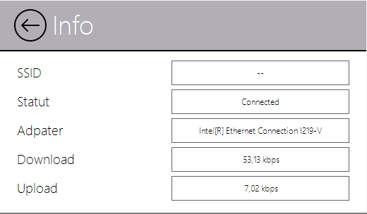 Connection Informations