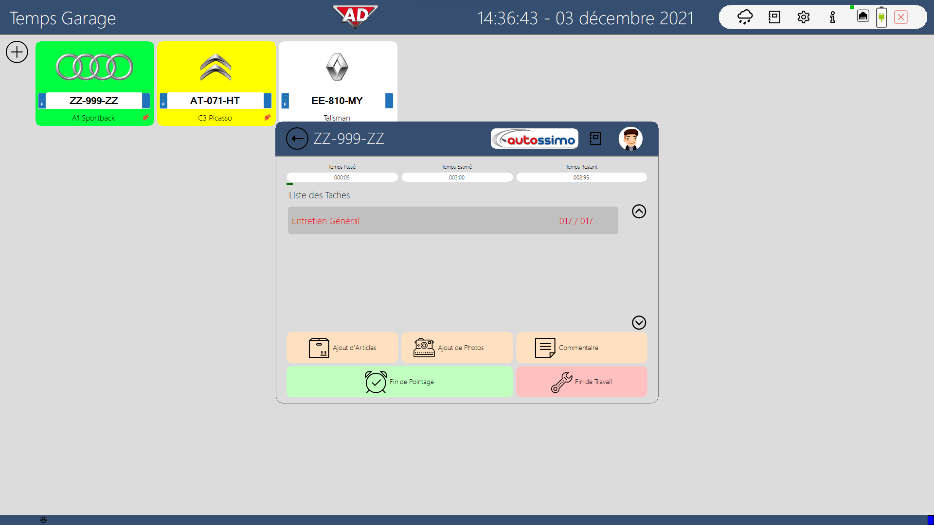 Gestion clients JYL Garage