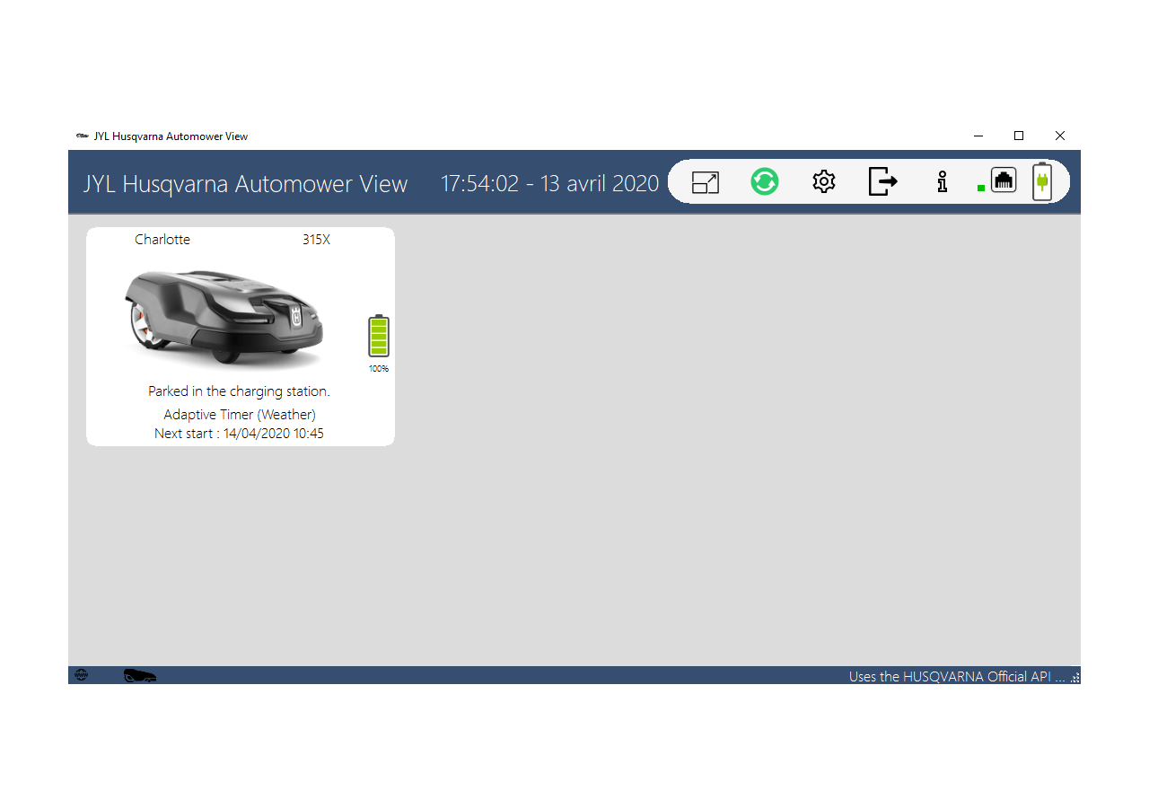 Ecran principal