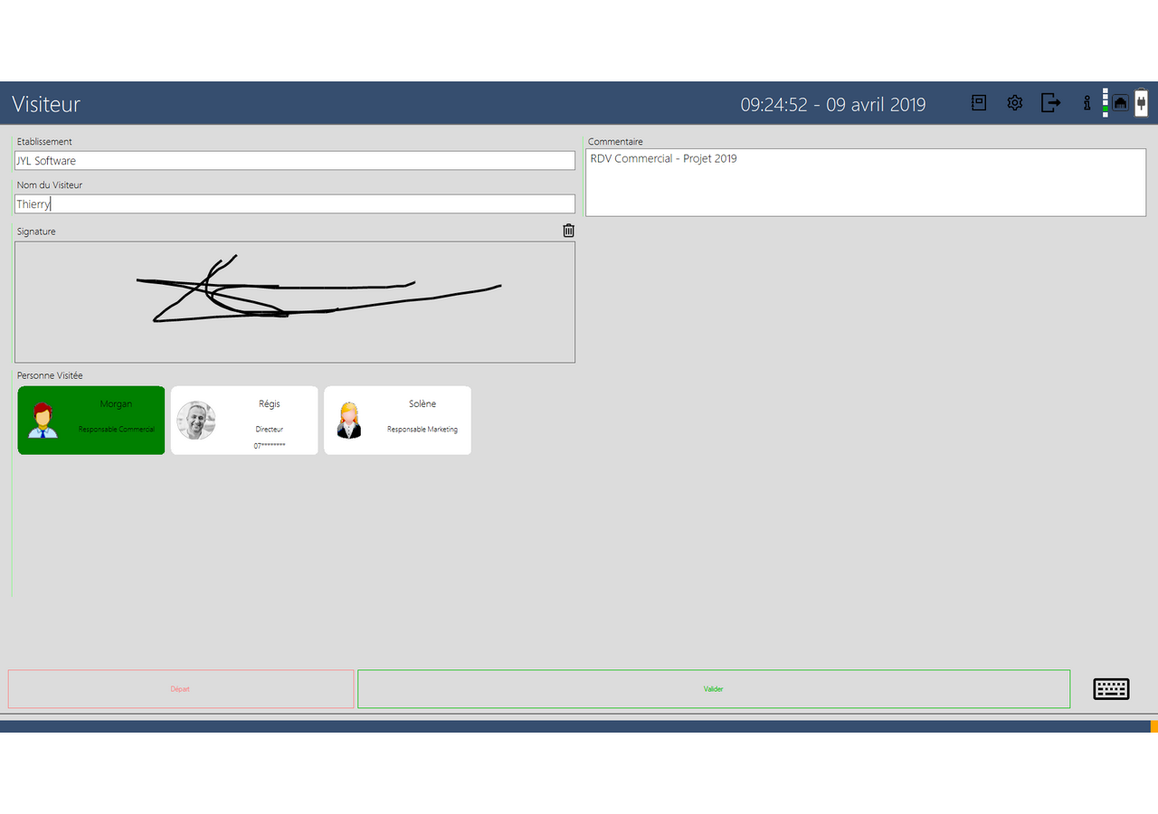 Interface JYL Visiteur